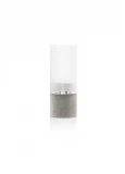 BLOMUS Windlicht FARO 65441 Edelstahl/Beton/Glas